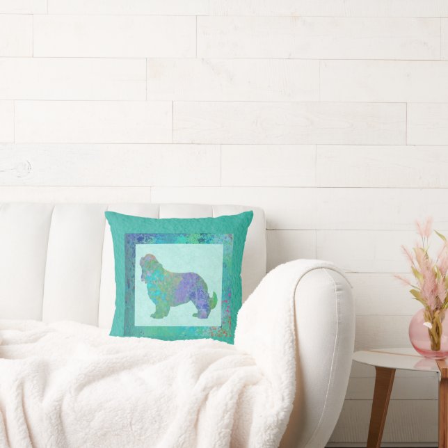 Cojín Decorativo Spaniel Azul (Sofá)