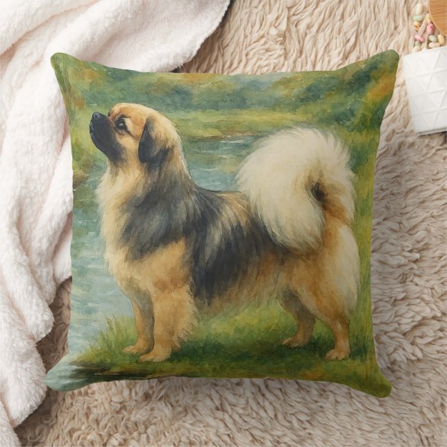 Cojín Decorativo Spaniel Tibetano (Manta)