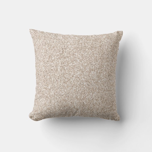 Cojín Decorativo Sparkle Rubor Cream Glitz Purpurina      (Anverso)