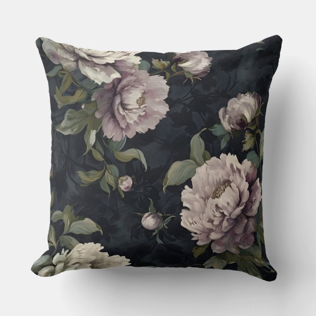 Cojín Decorativo Sparkling Peony Noel Botanical (Anverso)
