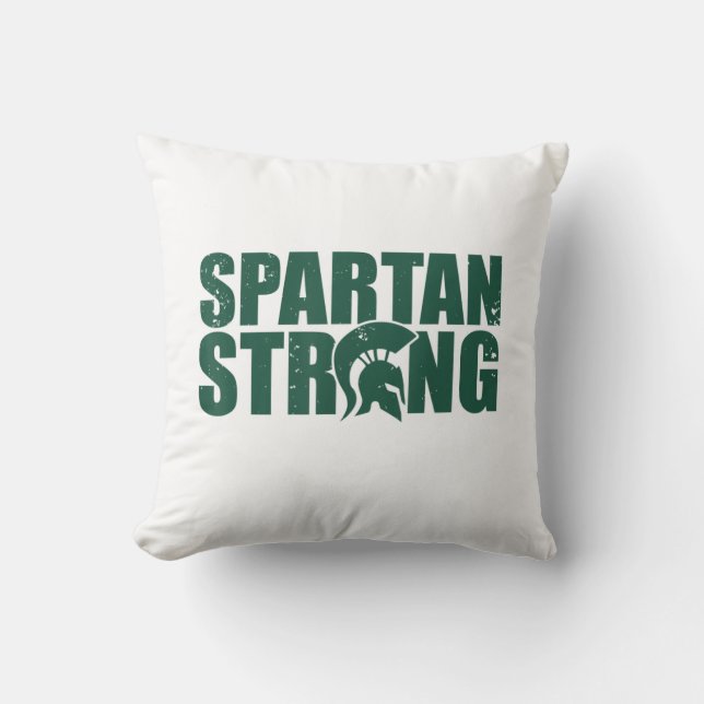 Cojín Decorativo Spartan Strong, entrenamiento en gimnasio (Anverso)