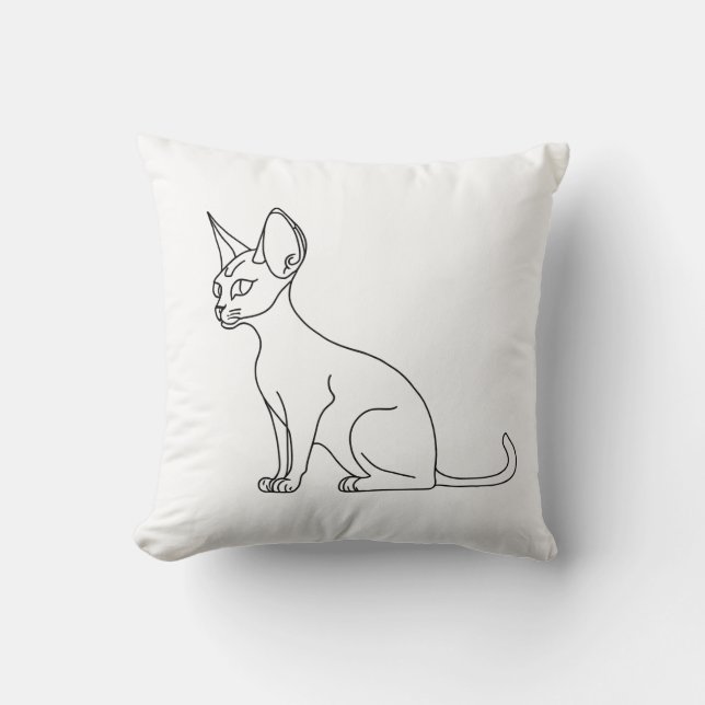 Cojín Decorativo sphinx draw cushion (Anverso)