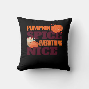 Cojín Decorativo Spice De Calabaza Y Todo Lo Agradable Cita De Otoñ