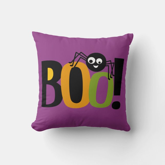 Cojín Decorativo Spider BOO Halloween (Anverso)