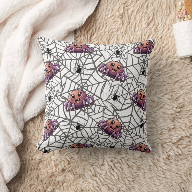 Cojín Decorativo Spider Purple Print (Manta)