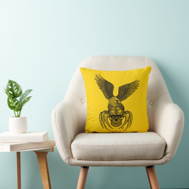 Cojín Decorativo Spiderskull con águila (Silla)