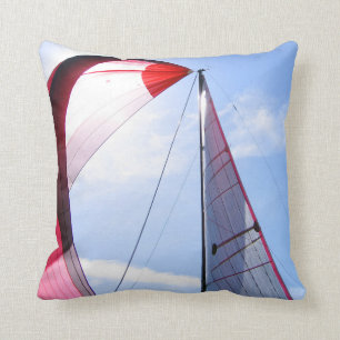Cojín Decorativo Spinnaker rojo con Sun