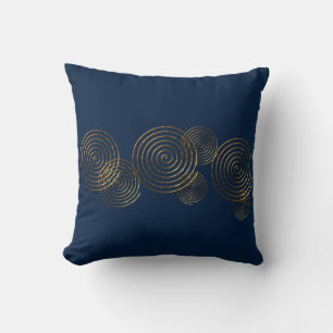 Cojín Decorativo Spiral Símbolo celta oro metálico