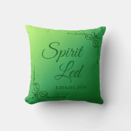 Cojín Decorativo Spirit Led Ezekiel 37:14 Verde