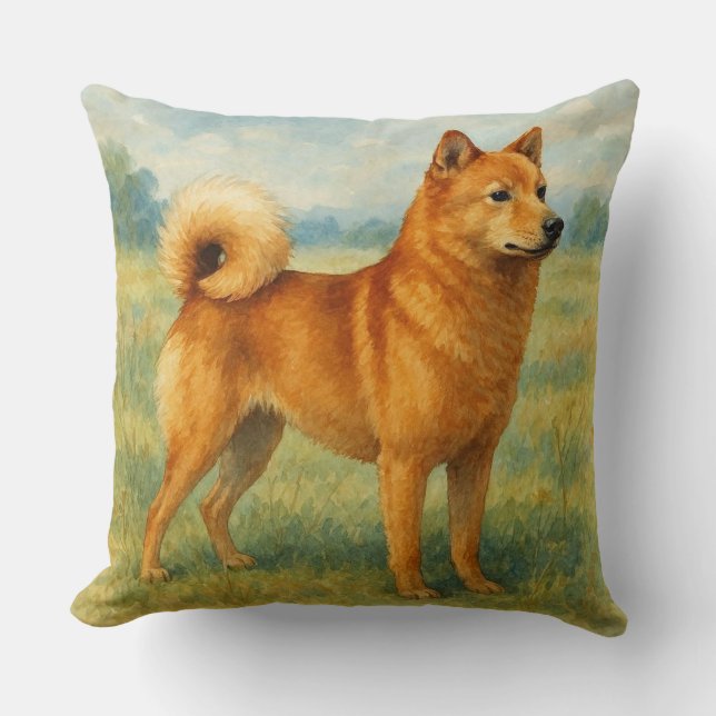 Cojín Decorativo Spitz finlandés (Anverso)