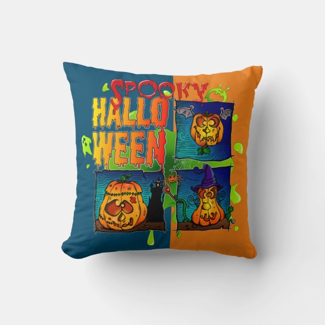 Cojín Decorativo Spooky Halloween (Anverso)