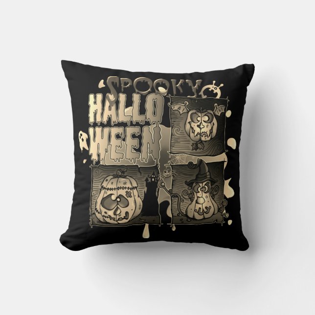 Cojín Decorativo Spooky Halloween (Anverso)