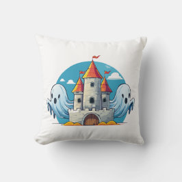 Cojín Decorativo spooky house and ghost