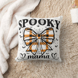 Cojín Decorativo Spooky Mama – Halloween Lindo para Mamás