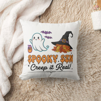 Cojín Decorativo Spooky Szn Halloween Ghosts – Cute Fall