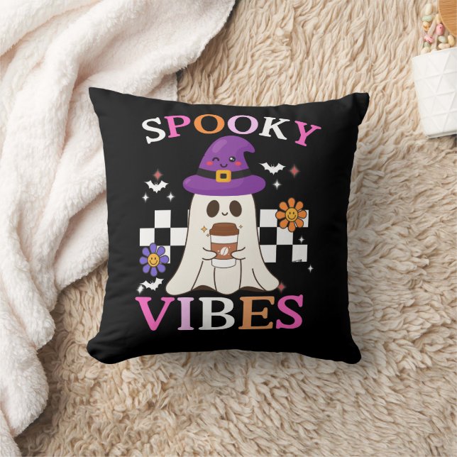 Cojín Decorativo Spooky Vibes: Tee gráfico de Halloween (Manta)