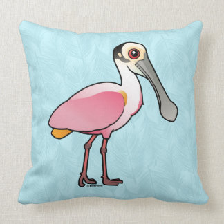 Cojín Decorativo Spoonbill rosado de Birdorable