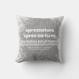 Cojín Decorativo SPREZZATURA: EL ARTE ITALIANO DE LA MODA-Blk Denim