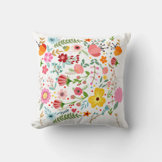 Cojín Decorativo Spring Blossom Floral Throw Pillow