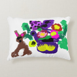 Cojín Decorativo Spring flowers Rabbit joy