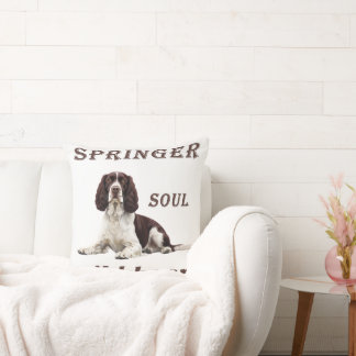 Cojín Decorativo Springer Soul, Wild Heart – Decorative Pillow for