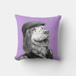 Cojín Decorativo Springer Spaniel con Gorra plano (Sumire)