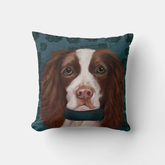 Cojín Decorativo Springer Spaniel Inglés (Anverso)