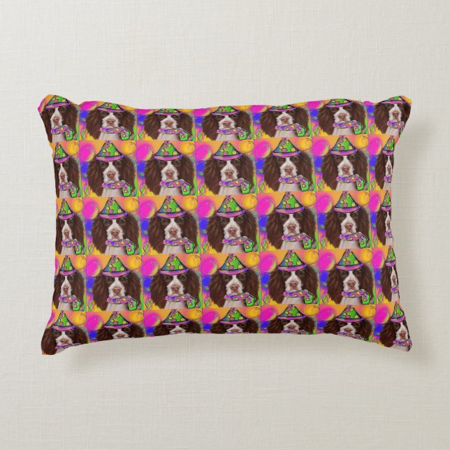 Cojín Decorativo Springer Spaniel Inglés (Anverso)