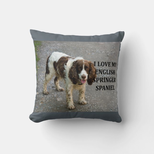 Cojín Decorativo springer spaniel lw love picc (Anverso)