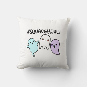 Cojín Decorativo Squad Ghouls Funny Halloween Ghost Pun
