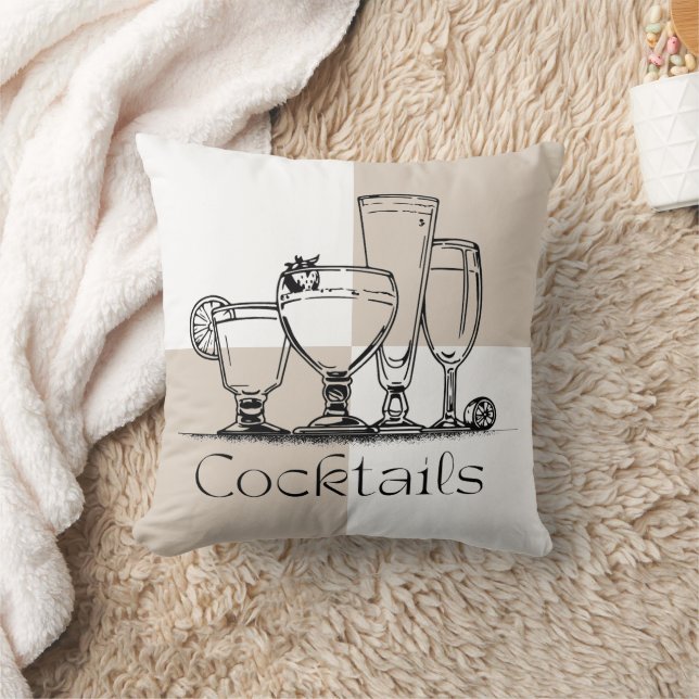Cojín Decorativo Square Cocktails Pillow (Manta)