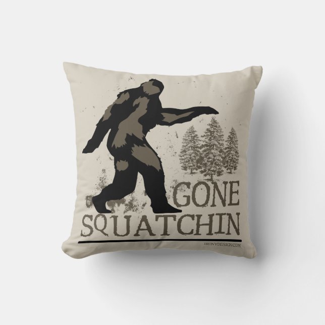 Cojín Decorativo Squatchin ido (Anverso)