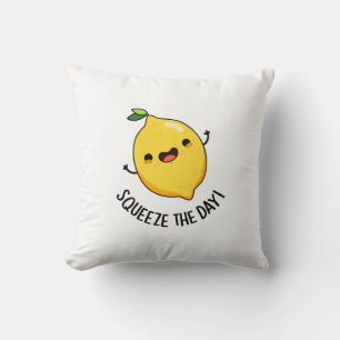 Cojín Decorativo Squeeze The Day Funny Lemon Pun