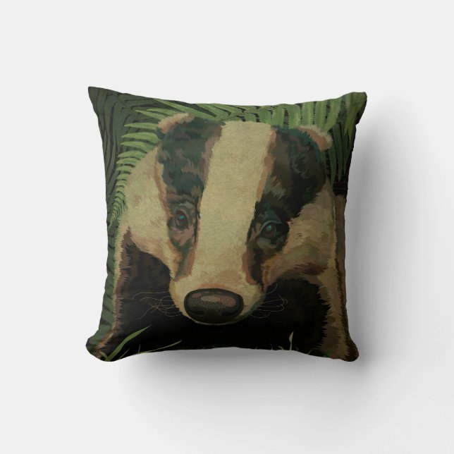 Cojín Decorativo Sr. Badger (Anverso)