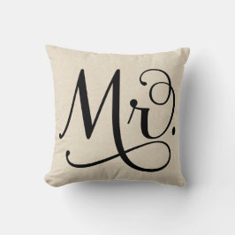 Cojín Decorativo Sr. escritura negra del |