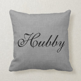 Cojín Decorativo Sr. gris Pillow del marido