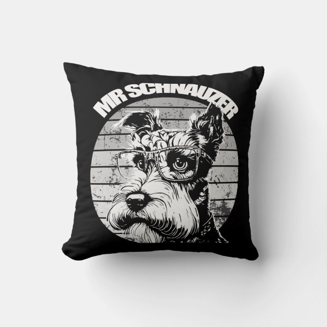 Cojín Decorativo Sr Schnauzer (Anverso)