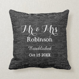 Cojín Decorativo Sr. Y Sra. Boda Personalizada Gift