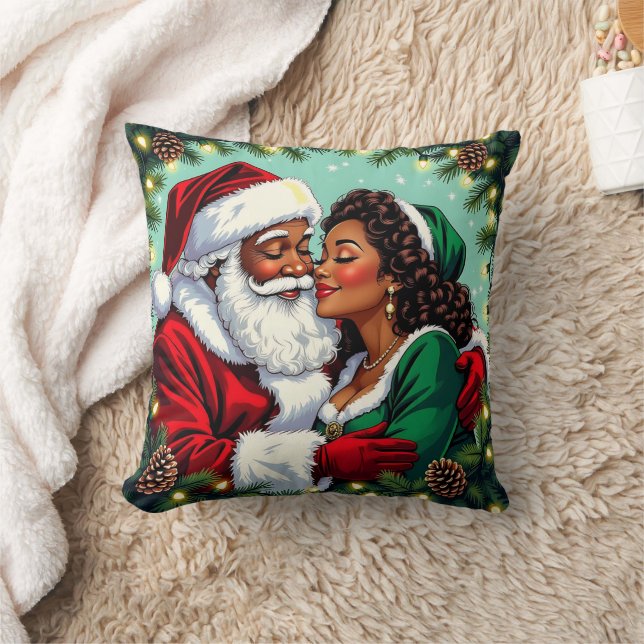Cojín Decorativo Sr y Sra Claus Dulce Navidad  (Manta)
