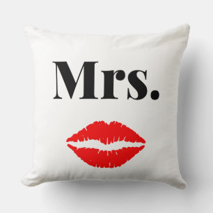 Cojín Decorativo Sr. y Sra.   elegante pareja moderna Throw