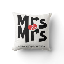 Sra. y Sra. Two Brides Boda Personalizada