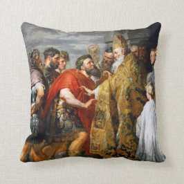 Cojín Decorativo St Ambrose y emperador Theodosius Paul Rubens