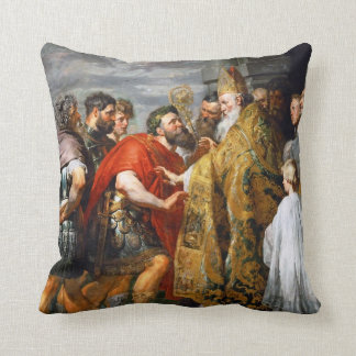 Cojín Decorativo St Ambrose y emperador Theodosius Paul Rubens