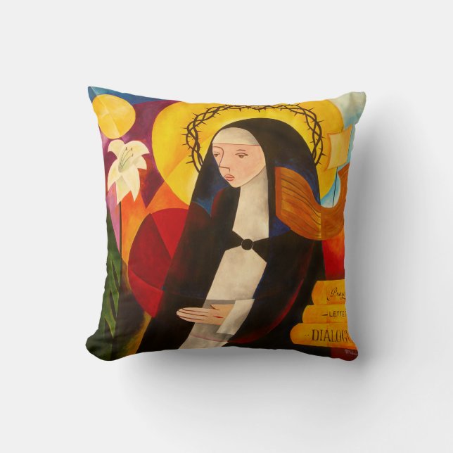Cojín Decorativo St. Catherine de Siena 2007 (Anverso)