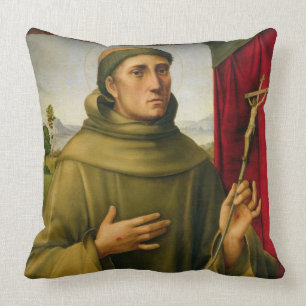 Cojín Decorativo St Francis de Assissi, c.1490 (tempera en el