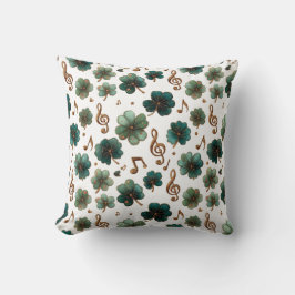 Cojín Decorativo St. Patrick’s Day Musical Shamrock