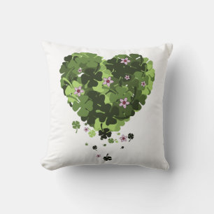 Cojín Decorativo St. Patrick's Clover Heart