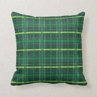 Cojín Decorativo St. Patrick's Day Dark Green Plaid
