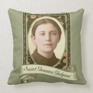 Cojín Decorativo St. Patrón de Galgani del brote de farmacéuticos