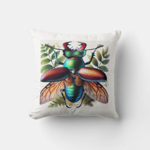 Cojín Decorativo Stag Beetle in the Wild 290824IREF250 - Watercolor